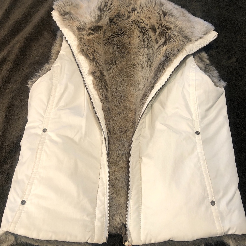 Esprit reversible faux fur vest